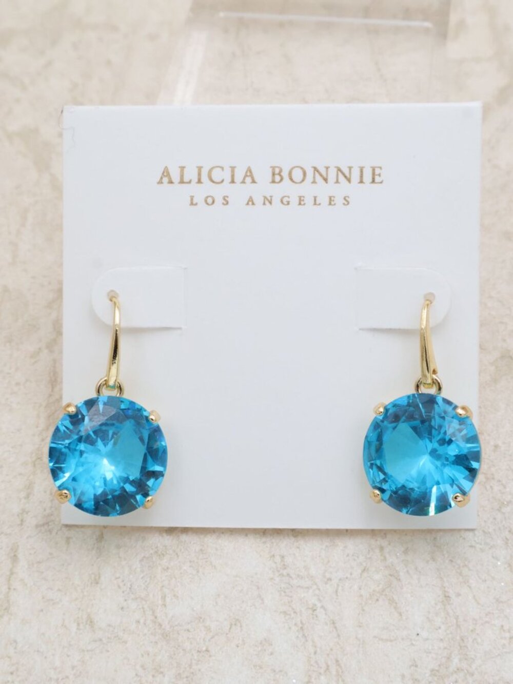 Alicia Bonnie Lumi Drop Earrings Gold - Picture 3 of 3